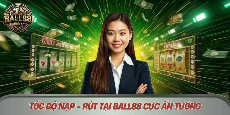 Tốc độ nạp - rút tại Ball88 cực ấn tượng
